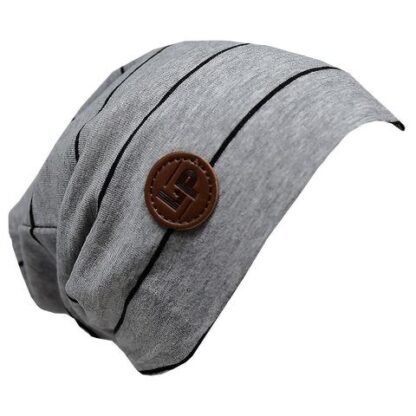 LP TUQUE DE COTON. ULTRA STYLÉE (BOSTON) grise a bande noir – Image 3