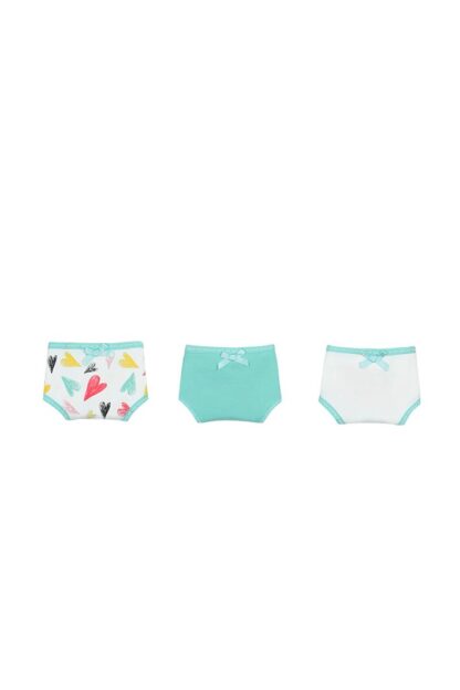 SOUS VÊTEMENTS BOBOLI culottes (imprimé cœur) paquet de 3