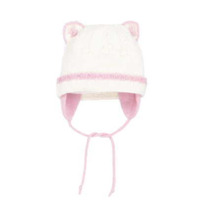 DEUX PAR DEUX TUQUE BLANCHE TRICOT