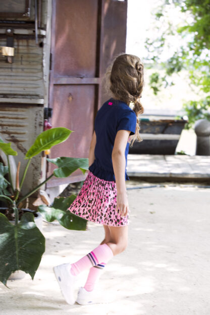 B.NOSY FILLE. MILITAIRY CHAUSSETTES GENOUX ROSE PÂLE – Image 3