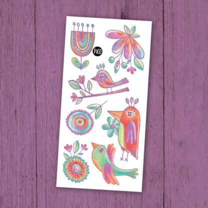 PICO TATOUAGE LES MERVEILLEUX OISEAUX