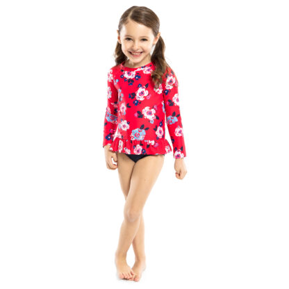 NANO COLLECTION CROISIÈRE PIVOINE MAILLOT DEUX PIÈCES MANCHE LONGUE