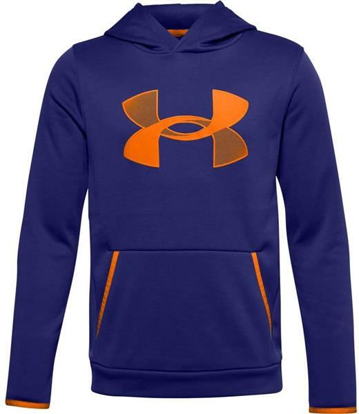 Blue and orange clearance under armour hoodie