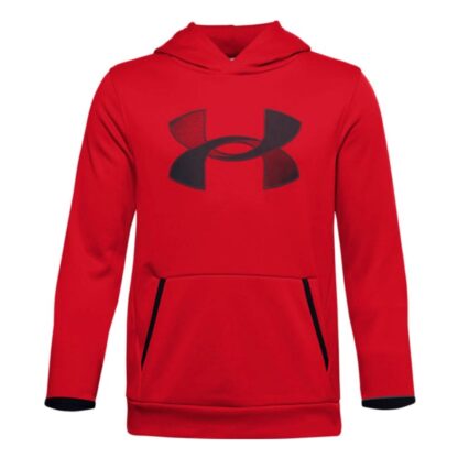 UNDER ARMOUR SOLDE GARÇON HOODIE FLEECE BRANDED ROUGE