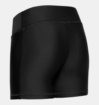 UNDER ARMOUR FILLE BIKER SHORT COURT NOIR BANDE NOIR – Image 3