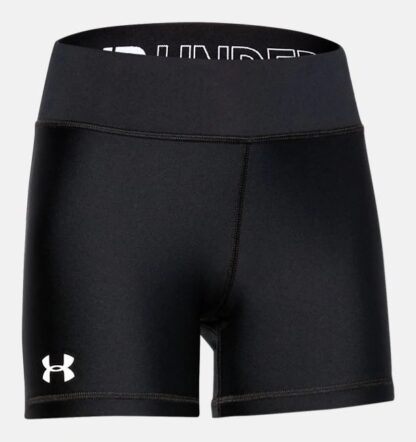 UNDER ARMOUR FILLE BIKER SHORT COURT NOIR BANDE NOIR