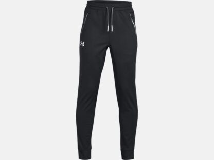 UNDER ARMOUR BRAWLER GARÇON TAPERED PANTALON NOIR BANDE GRISE