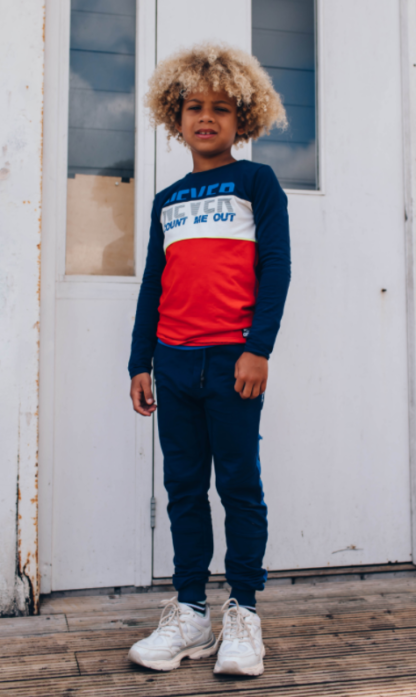 QUAPI AUTOMNE GARÇON. PANTALON MARINE