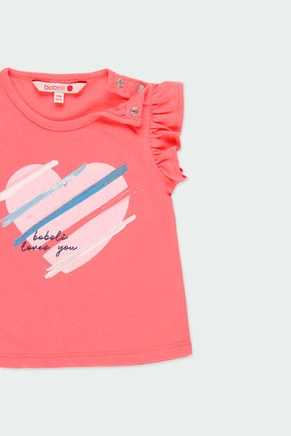 BOBOLI PALM BEACH t-shirt couleur groseille – Image 2