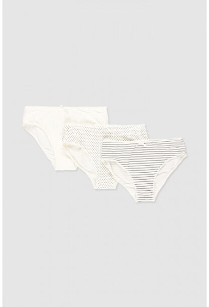 SOUS-VÊTEMENTS BOBOLI culotte (off white) paquet de 3