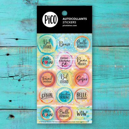 PICO AUTOCOLLANTS-PETITS MOTS DOUX