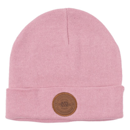 NANO PRINTEMPS TUQUE EN TRICOT BASIC ROSE PÂLE