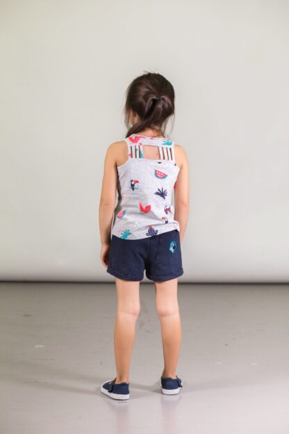 DEUX PAR DEUX Le tropique du toucan SHORT EN RATINE MARINE – Image 3