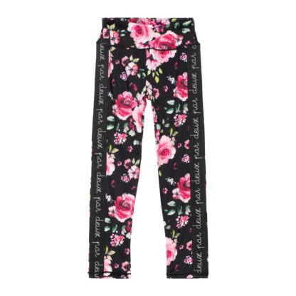 DEUX PAR DEUX Vintage romantique LEGGING SPORT FLEURIT
