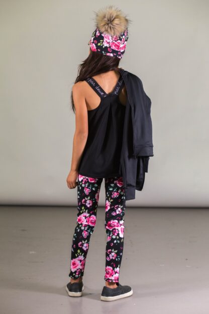 DEUX PAR DEUX Vintage romantique LEGGING SPORT FLEURIT – Image 3