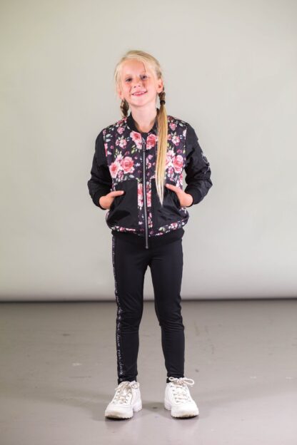 DEUX PAR DEUX Vintage romantique LEGGING SPORT NOIR – Image 3