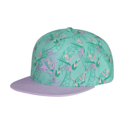 BIRDZ Casquette FLEUR VERTE ET LILAS