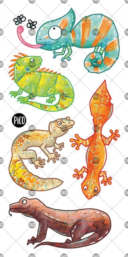 PICO TATOUAGE Les lézards souriants – Image 2
