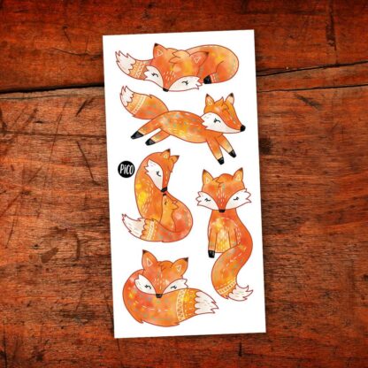 PICO TATOUAGE Les renards roux