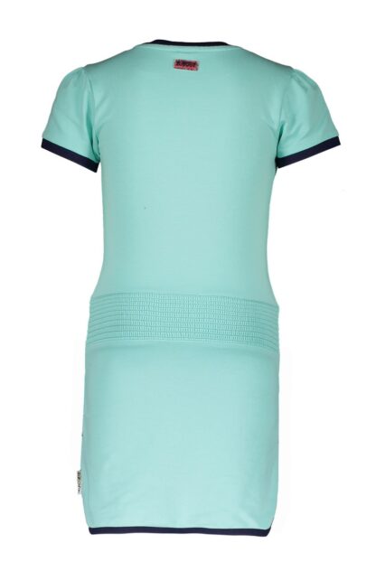 B.NOSY FILLE. ROBE VERT POMME AVEC BRODERIE AU COLET – Image 3