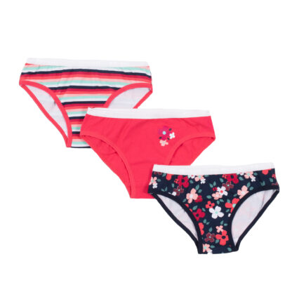 NANO SOUS-VÊTEMENTS CULOTTES, PAQUET DE 3 motif fleural.