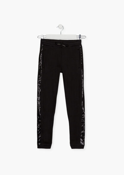 LOSAN AUTOMNE GRANDE FILLE JOGGING NOIR (EN STOCK)