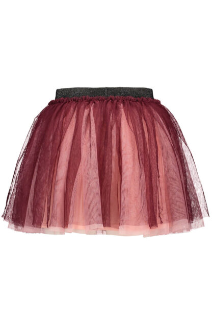 B-NOSY FILLE. JUPE BOURGOGNE- ROSE