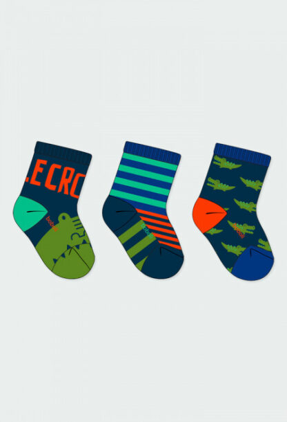BOBOLI AUTOMNE CHAUSSETTE PAQUET DE 3 CROCRODILE
