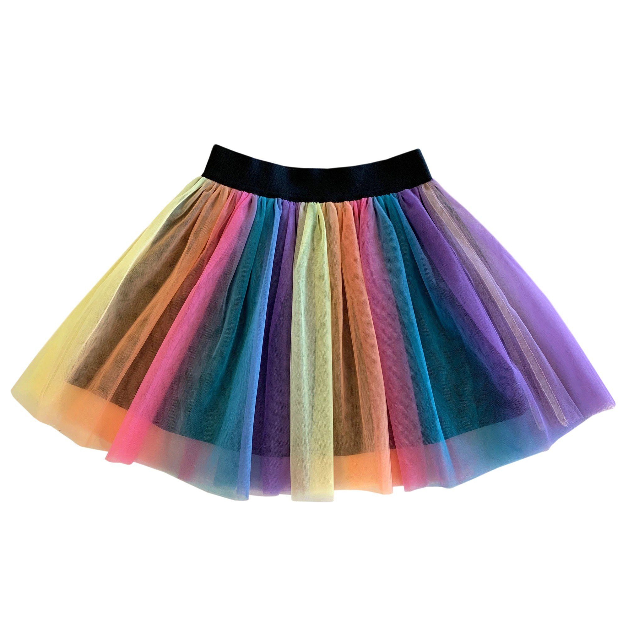 DEUX PAR DEUX FILLE. LICORNE JUPE EN TULLE ARC EN CIEL Boutique Madijade