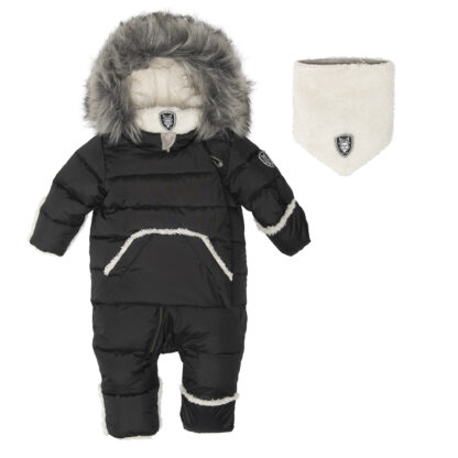DEUX PAR DEUX HABIT DE NEIGE BÉBÉ UNE PIÈCE NOIR