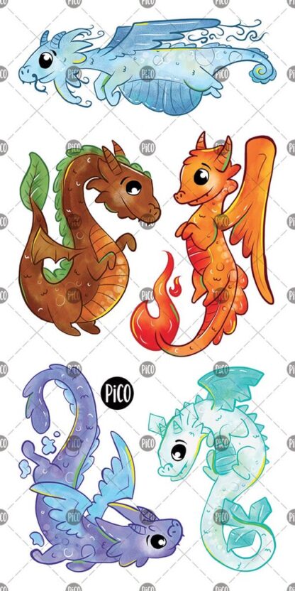 PICO TATOUAGE Les dragons et les éléments – Image 2