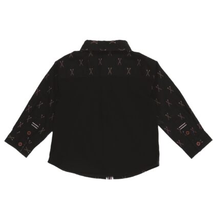 -NANO NOEL BÉBÉ GARÇON. CHEMISE NOIR – Image 2