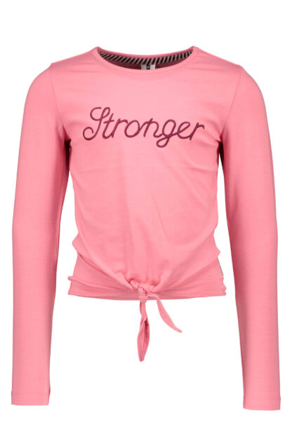 B-NOSY FILLE. CHANDAIL MANCHE LONGUE ROSE