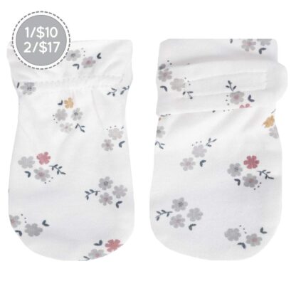 *PERLIMPINPIN Mitaines anti-égratignures bambou Floral