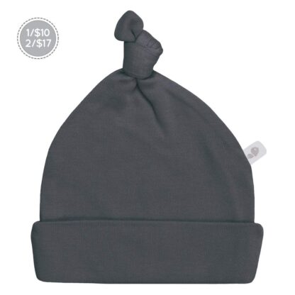 *PERLIMPINPIN Bonnet pour bébé en bambou - charcoal
