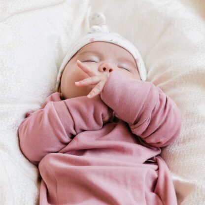 *PERLIMPINPIN Bonnet pour bébé en bambou - Floral – Image 2