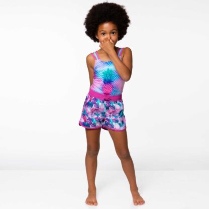 DEUX PAR DEUX PRINTEMPS FILLE MAILLOT ANANAS short imprimé d'ananas – Image 3
