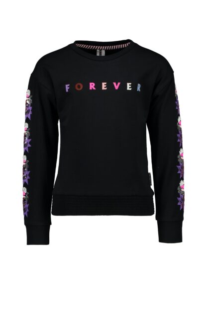 B-NOSY FILLE. FOREVER CHANDAIL A MANCHE LONGUE NOIR