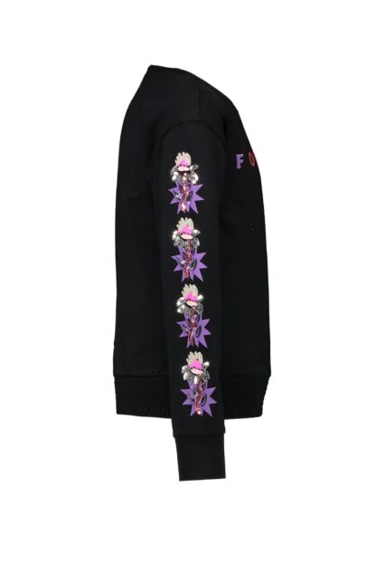 B-NOSY FILLE. FOREVER CHANDAIL A MANCHE LONGUE NOIR – Image 2