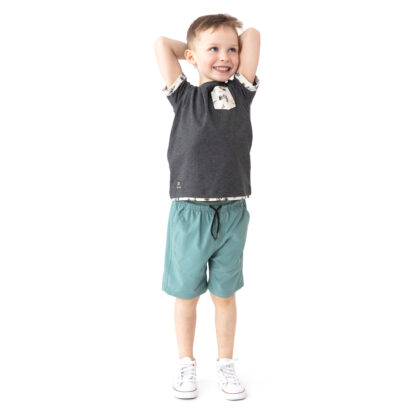 NANO PRINTEMPS SOUS L OCÉAN SHORT BLEU COLONIAL – Image 3