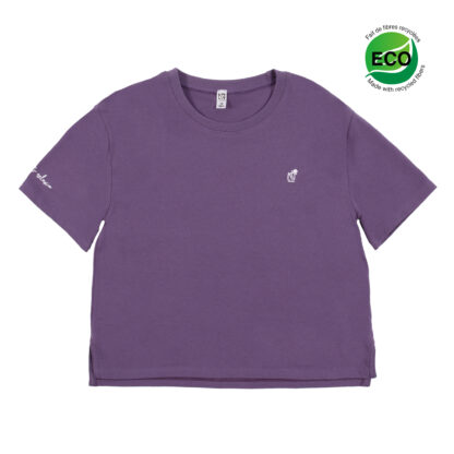 -NANO PRINTEMPS DÉTENTE FILLETTE. CHANDAIL COURT VIOLET