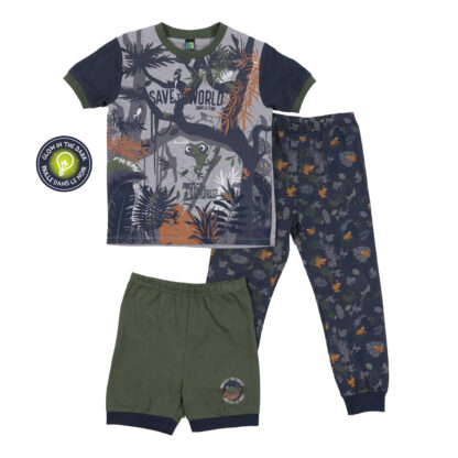 NANO PRINTEMPS PYJAMA 3 PIÈCES JUNGLE MARINE