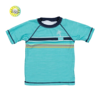 NANO PRINTEMPS MAILLOT GARÇON RASHGUARD TURQUOISE