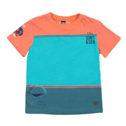 NANO PRINTEMPS SOUS L OCÉAN T-SHIRT BLEU