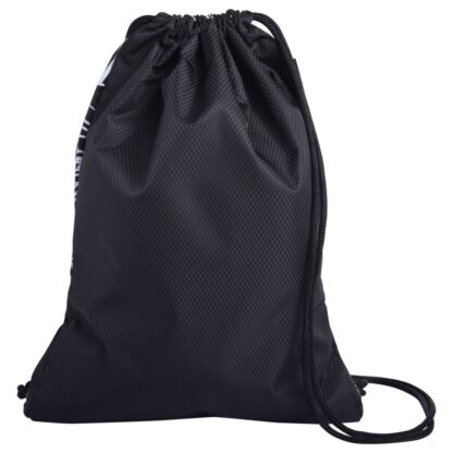 LP SAC DE SPORT À CORDONS (modèle classic'22) NOIR, BLANC FLEURIT – Image 2