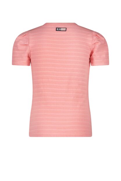 B-NOSY PRINTEMPS/ÉTÉ FILLE B.HAPPY T-SHIRT ROSE CORAIL PÂLE (EN STOCK) – Image 2