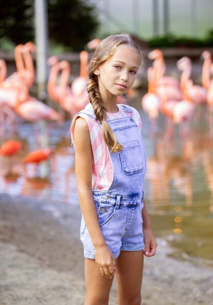 B-NOSY PRINTEMPS/ÉTÉ FILLE B.HAPPY SALOPETTE JEANS – Image 3