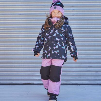 -DEUX PAR DEUX HABIT DE NEIGE LICORNE NOIR ET MAUVE (EN STOCK) – Image 7