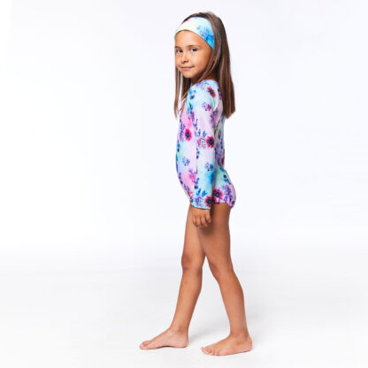DEUX PAR DEUX PRINTEMPS 2023 MAILLOT TIE DYE FLEURIT UNE PIÈCE RASHGUARD (EN STOCK) – Image 3