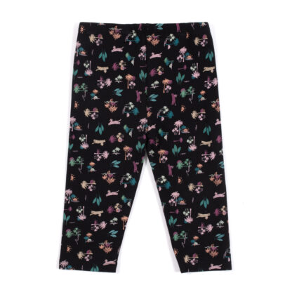 NANO PRINTEMPS 23 JE PARS EN VOYAGE LEGGING 3/4 NOIR IMPRIMÉ (EN STOCK) – Image 2